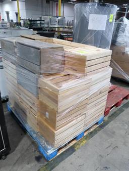 pallet of wooden crates