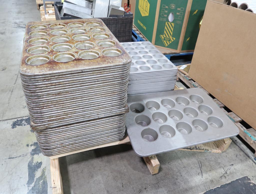 pallet of cupcake & muffin pans