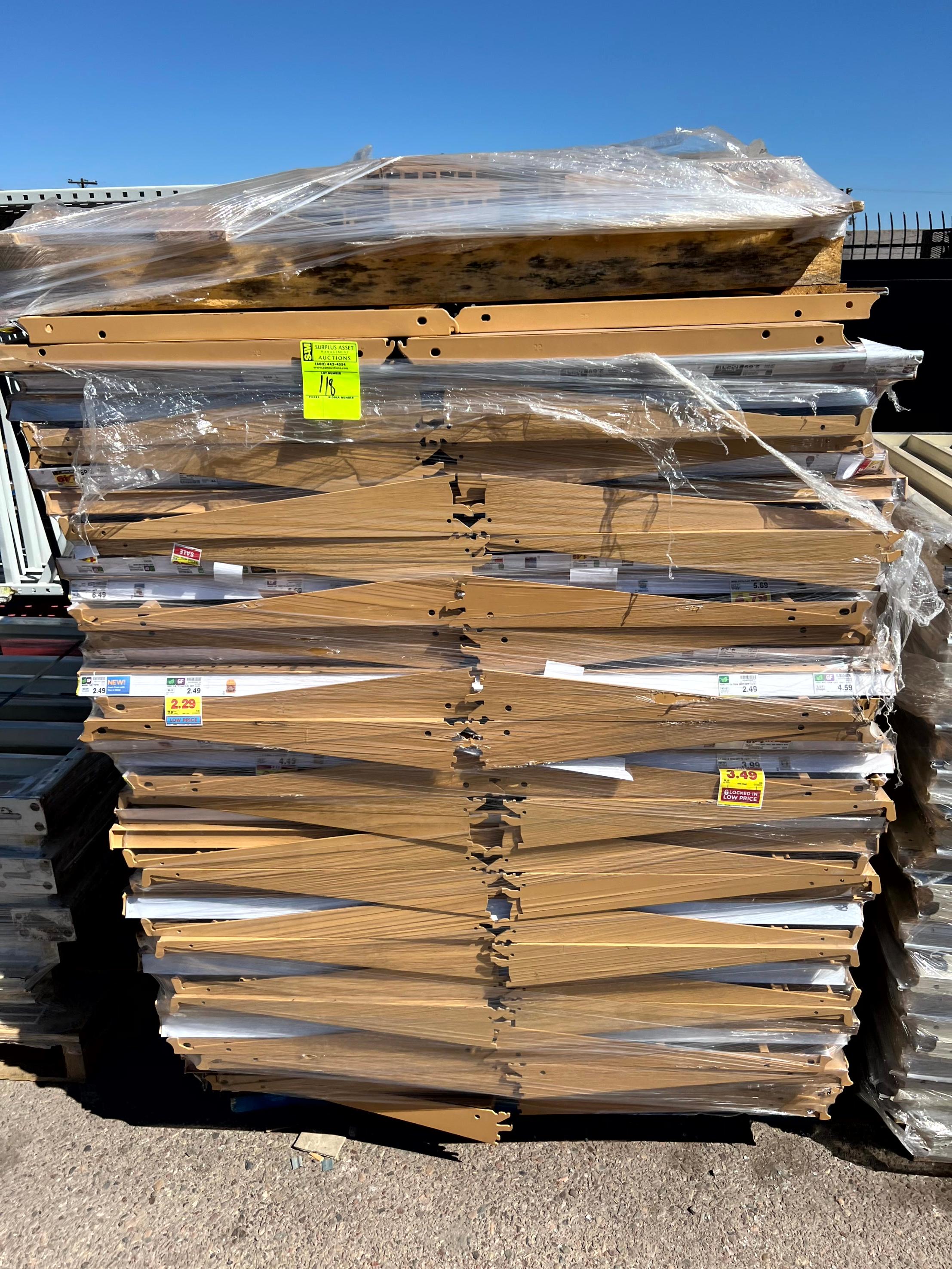 Pallet of Lozier Shelves and Decks