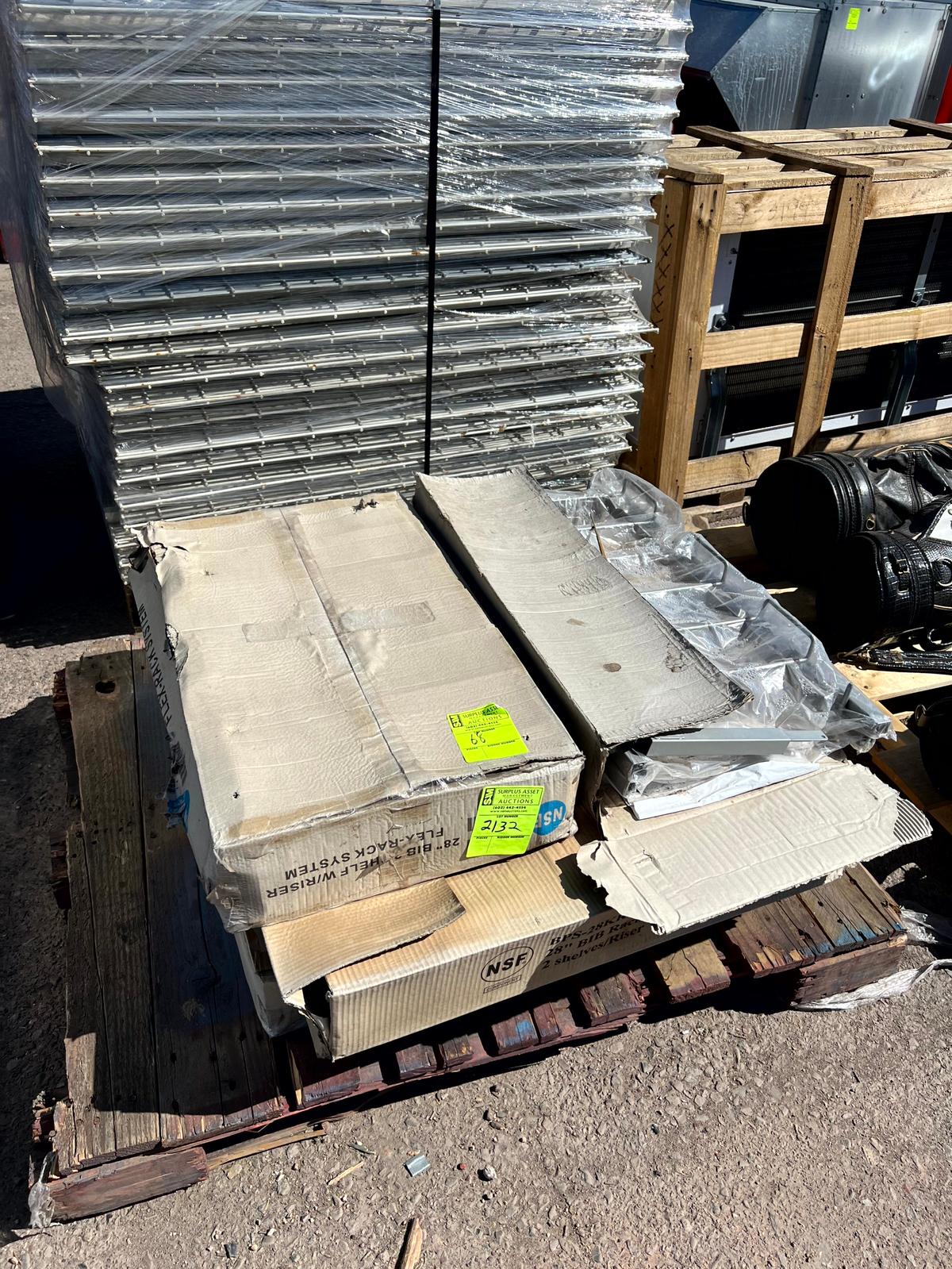 Pallet of Wire Shelves