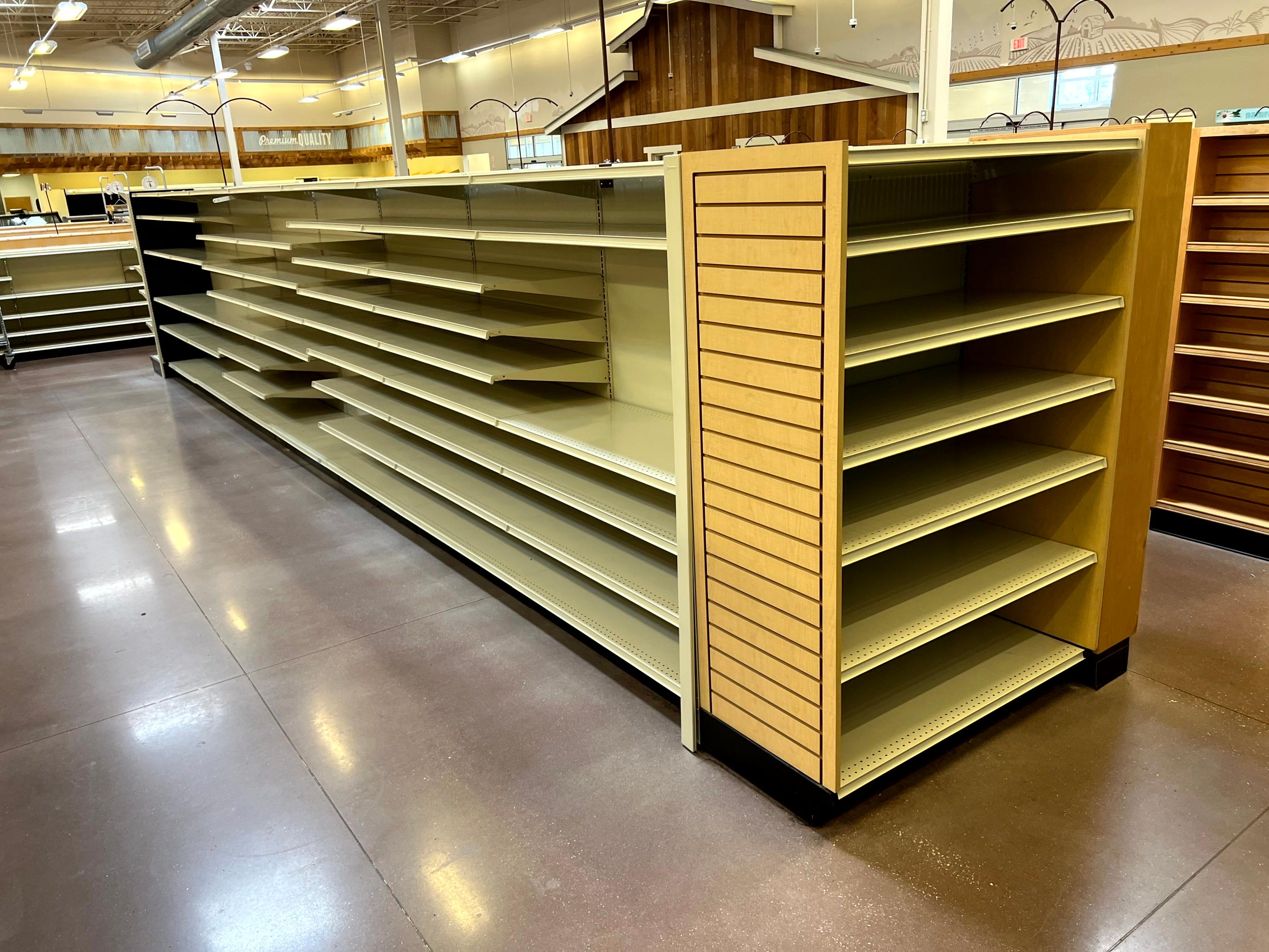 36ft Run of Lozier Shelving