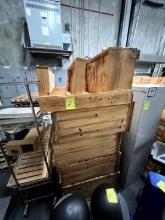 Pallet of Wood Crates and Displays