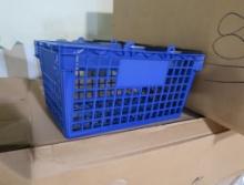 pallet of plastic hand baskets