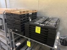 Group Of Plastic Produce Crates