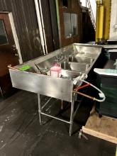 Three Compartment Stainless Sink