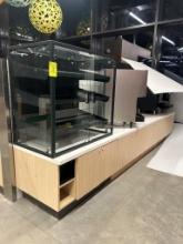 12ft Customer Self Service Millwork W/ Dry Pastry Display