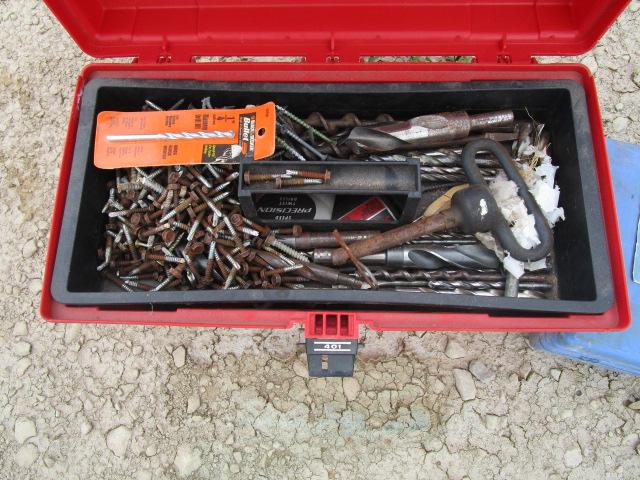 Solder Gun Kit and Tool Box of Fasteners