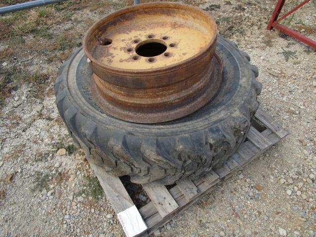 Grader Tire and 2 Wheels