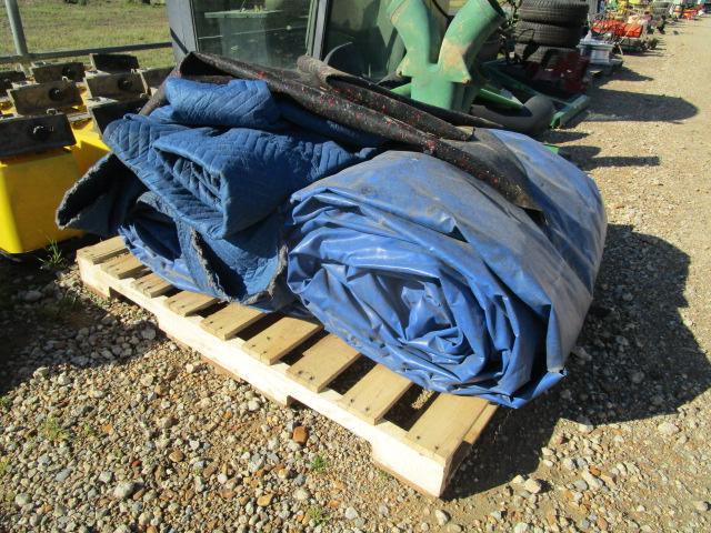 Pallet of Trucking Tarps