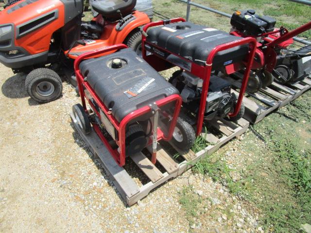 (2) Troy-Bilt 5550 Watt Generators