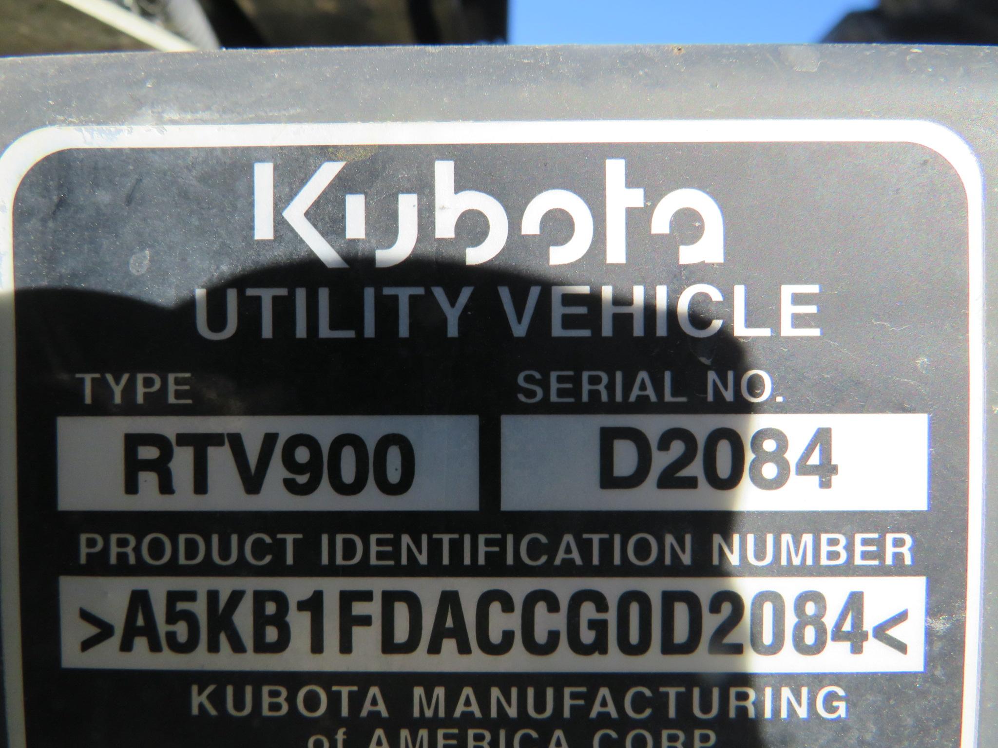 2012 KUBOTA RTV 900XT