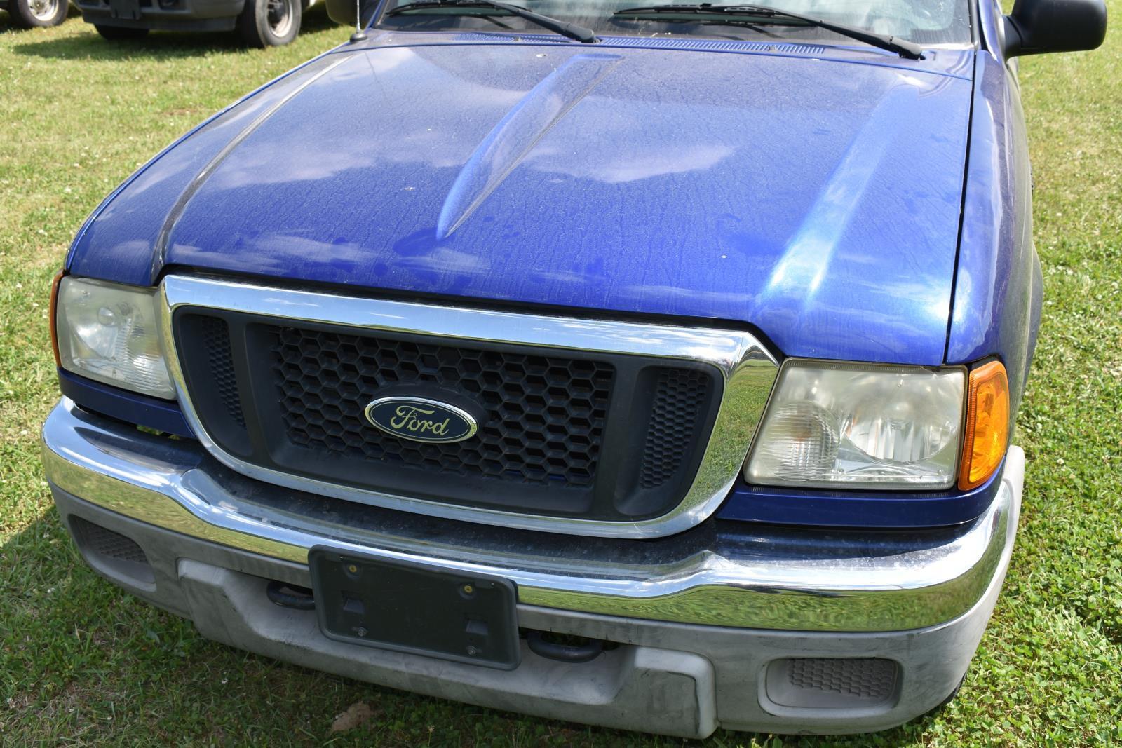 2004 FORD RANGER 4X4  1FTYR15E64PB32065,  MILEAGE 194471, CONDITION UNKNOWN