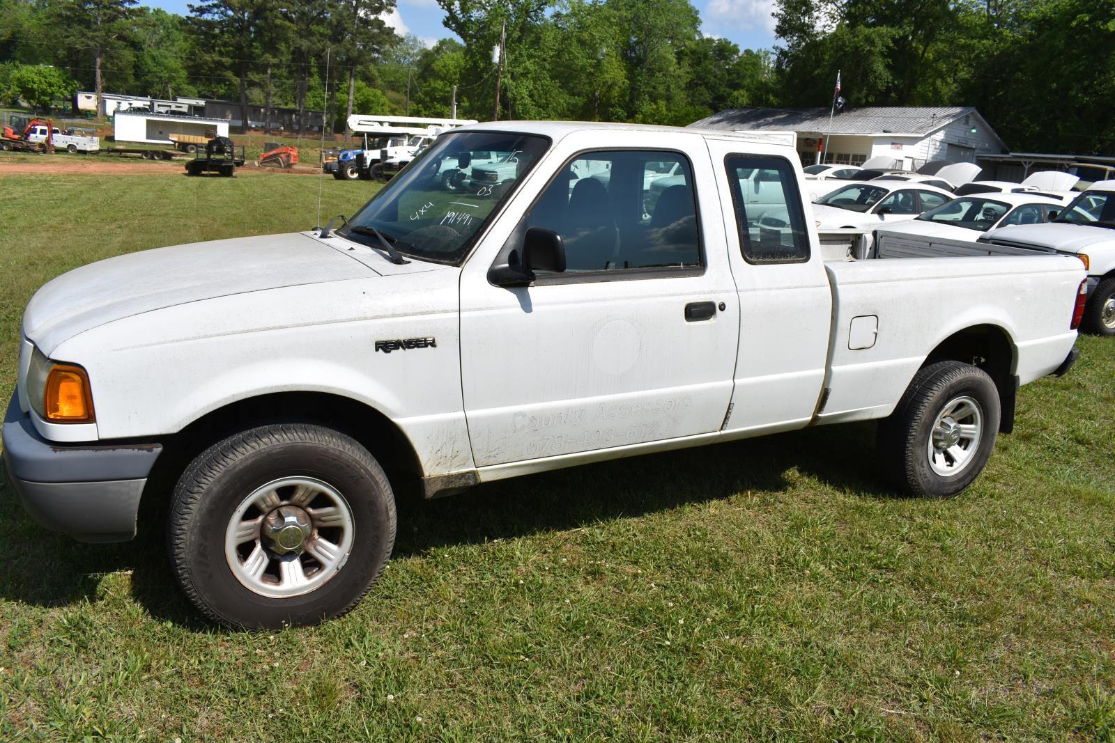 2003 FORD RANGER 4X4  1FTZR15E93PB14078,  MILEAGE 191491, CONDITION UNKNOWN