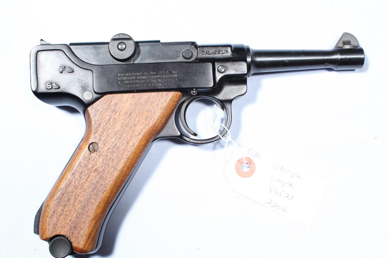 STOEGER LUGER, SN 89523, 22 LR PISTOL, B40-P15