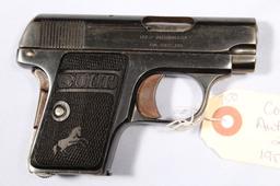 COLT AUTOMATIC POCKET, SN 195921,