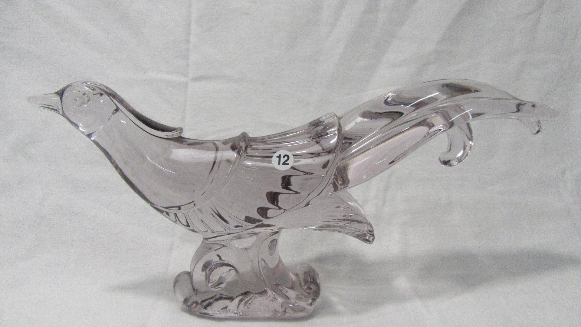 Heisey? purple Pheasant figurine