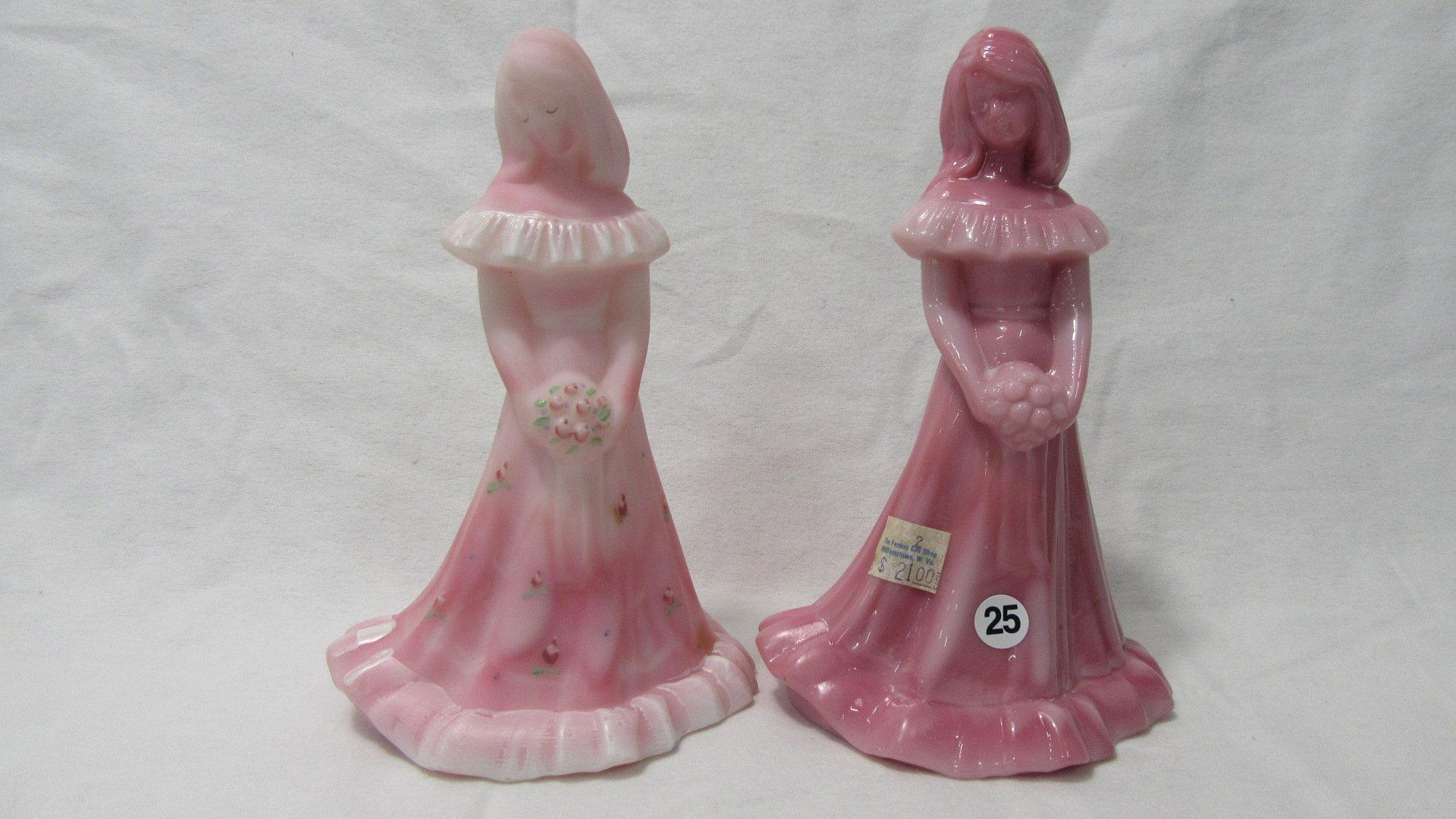 2 Fenton bridesmaid dolls as shown