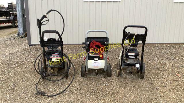 3 PRESSURE WASHERS