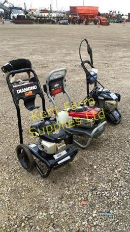 3 PRESSURE WASHERS