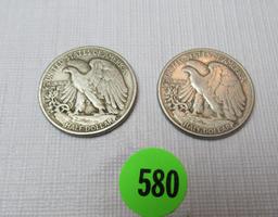 Walking Liberty half dollars