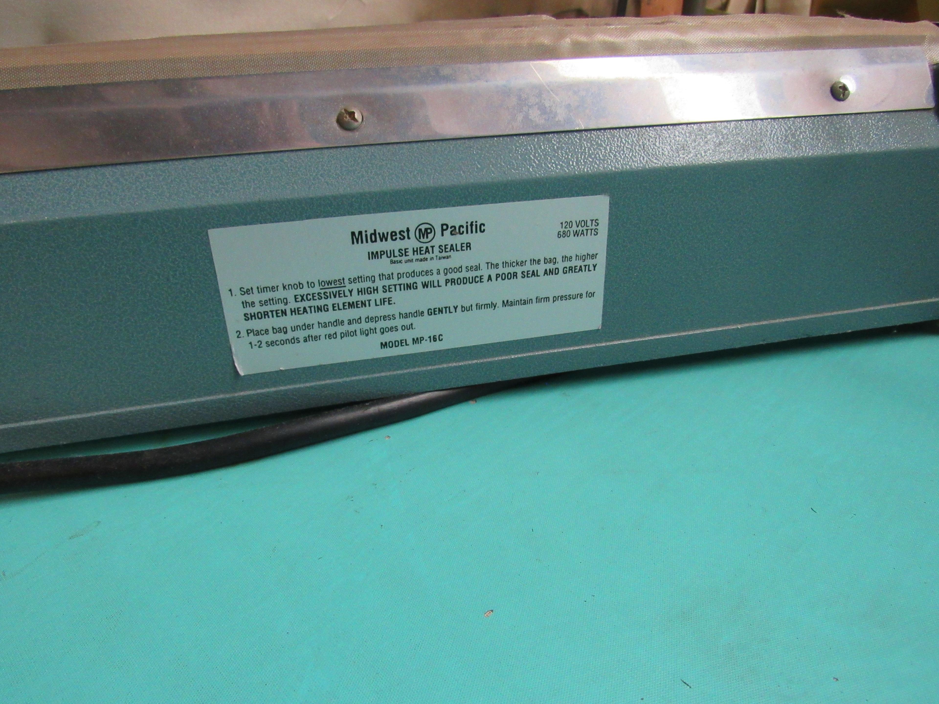 Midwest Pacific Model MP-16C  bag  sealer