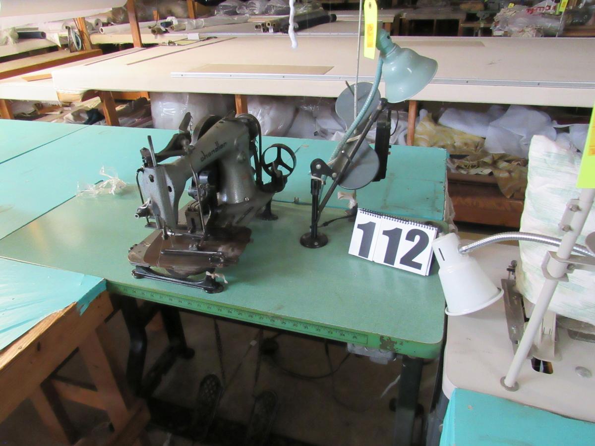 Chandler pleating machine with table  220 v 3 ph