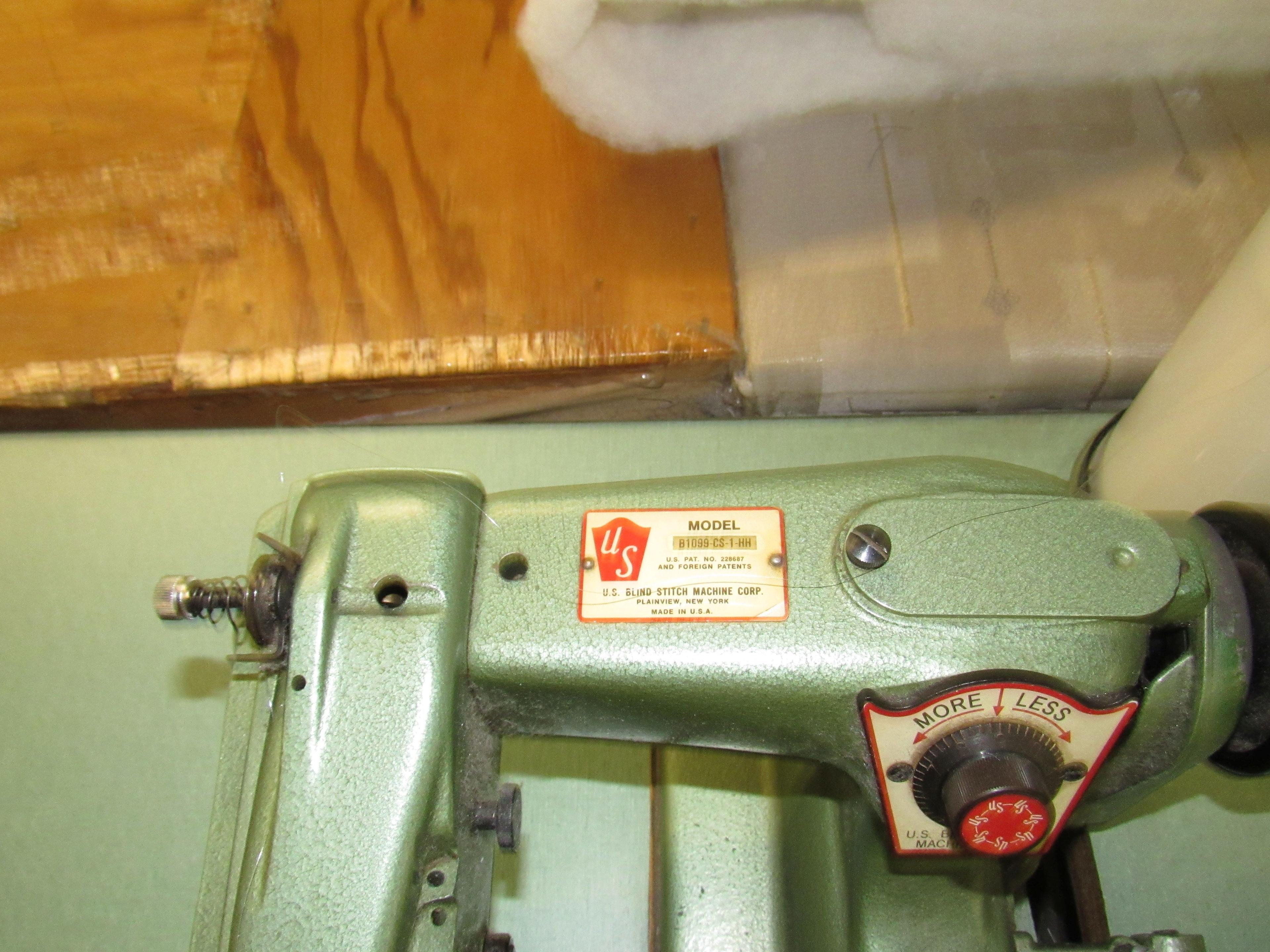 US Blind model B1099-CS-1-HH blind stitch sewing machine 220v  3 ph with table