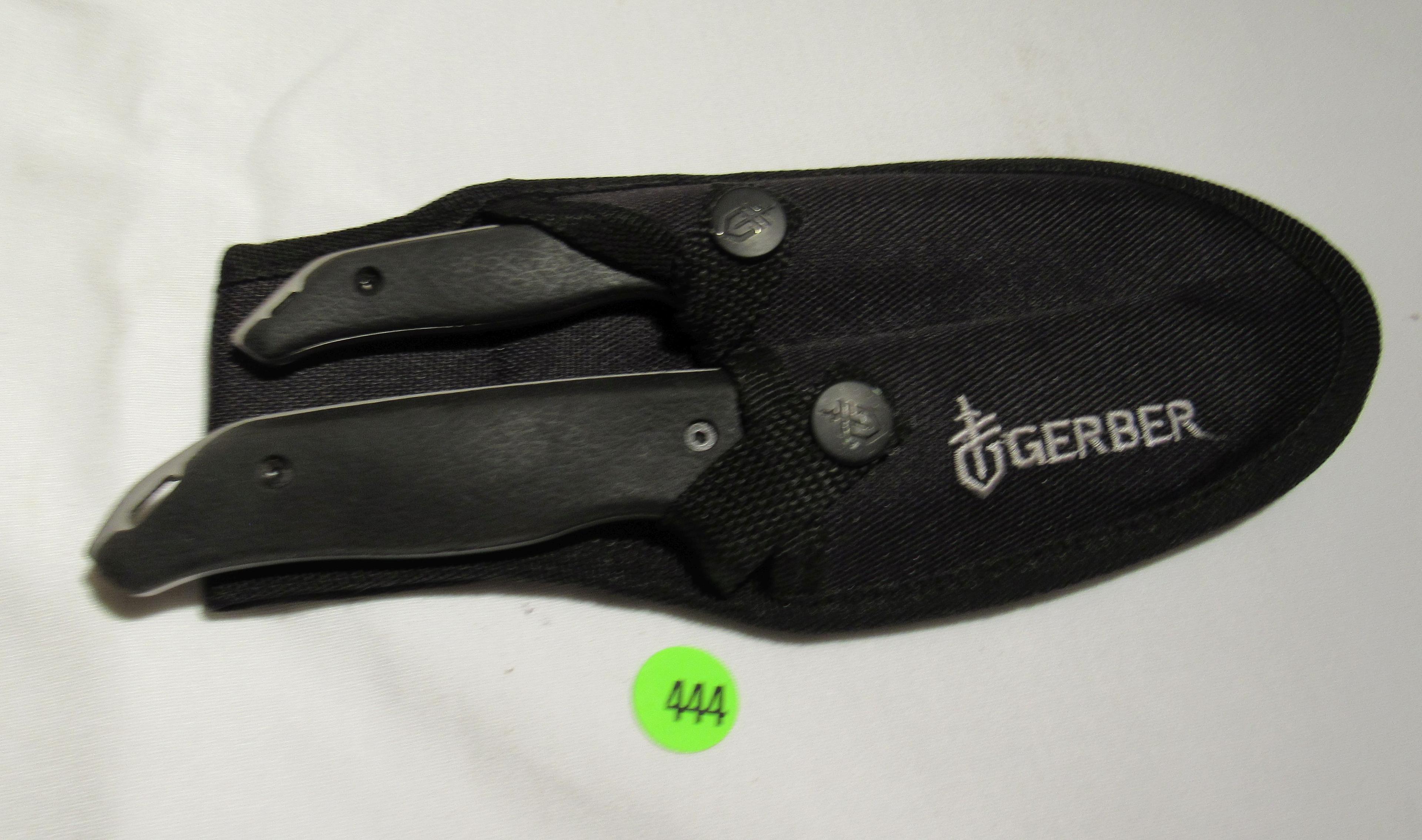 Gerber knife set with sheaths - 3" & 3 1/2" blades