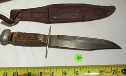 Original Bowie Knife by Solingen Germany 7" blade with sheath
