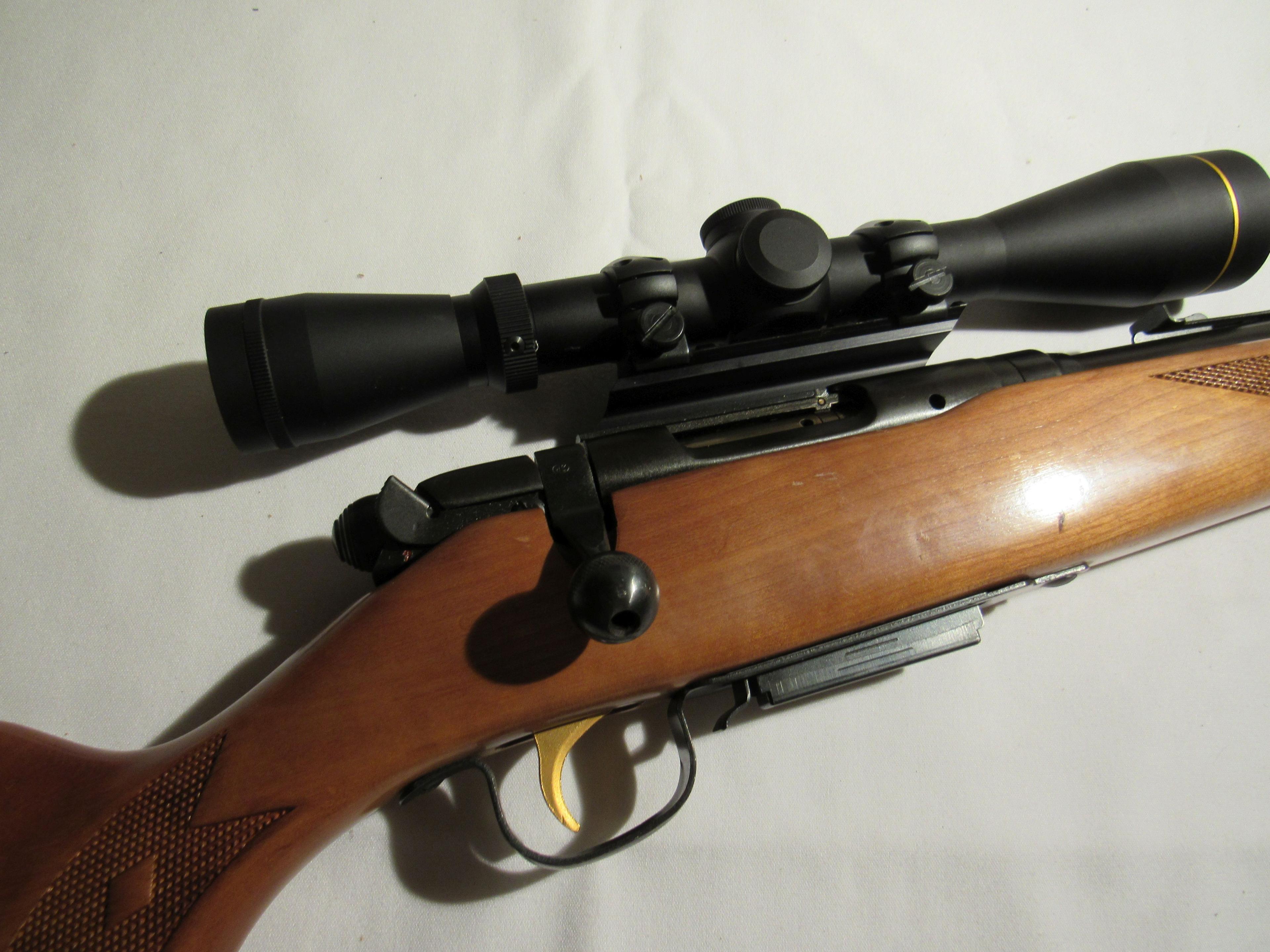 Savage Arms 22 cal bolt action rifle model # 6400 (magazine included) with 40mm scope model #114164