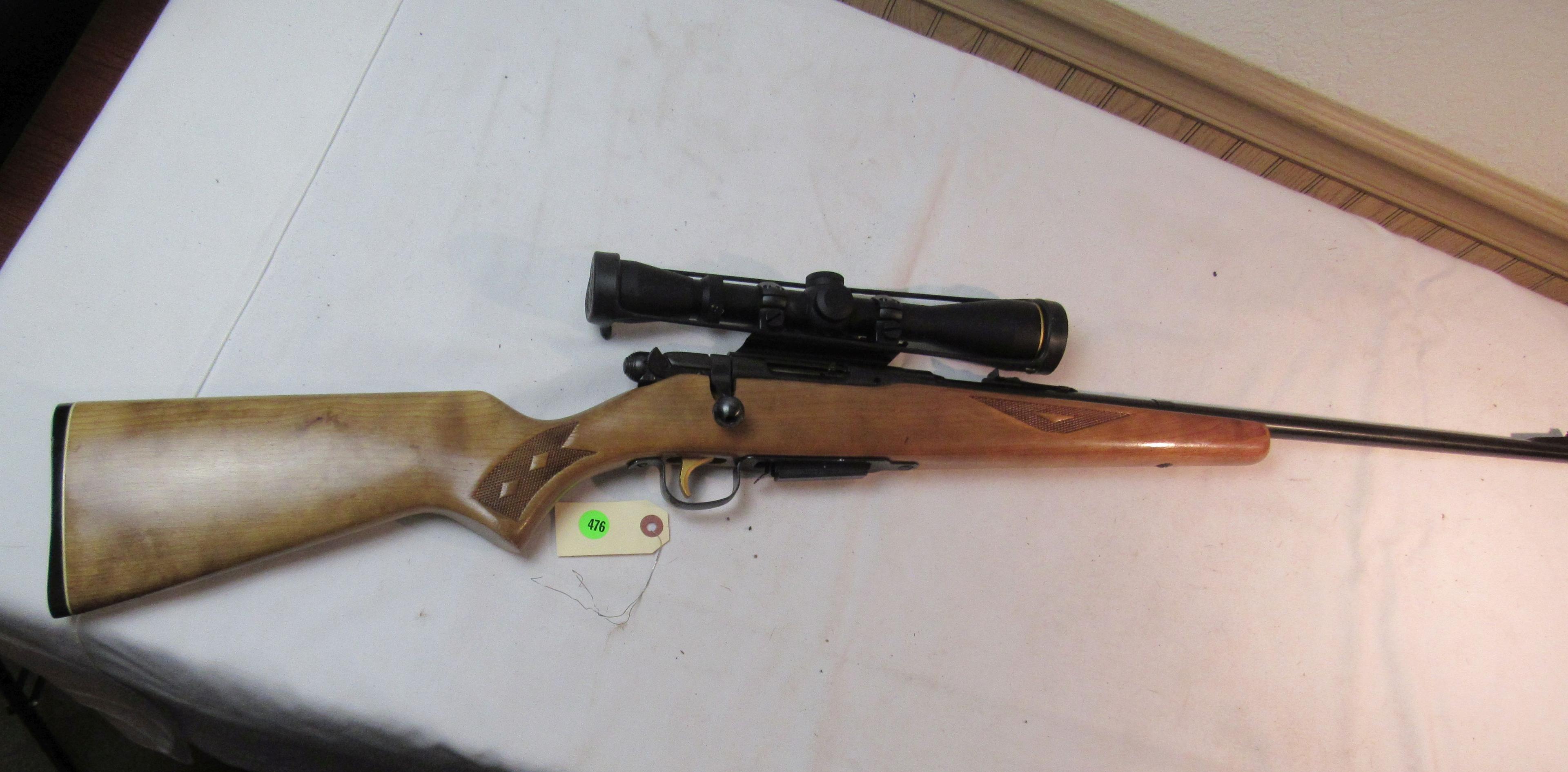 Savage Arms 22 cal bolt action rifle model # 6400 (magazine included) with 40mm scope model #114164