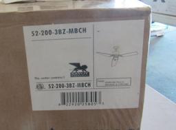 new in box 3 blade 52" ceiling fans