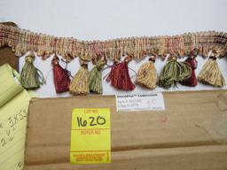 Imperial 3" tassel fringe by the yard NT2502 color 4770 (maroon gold green)