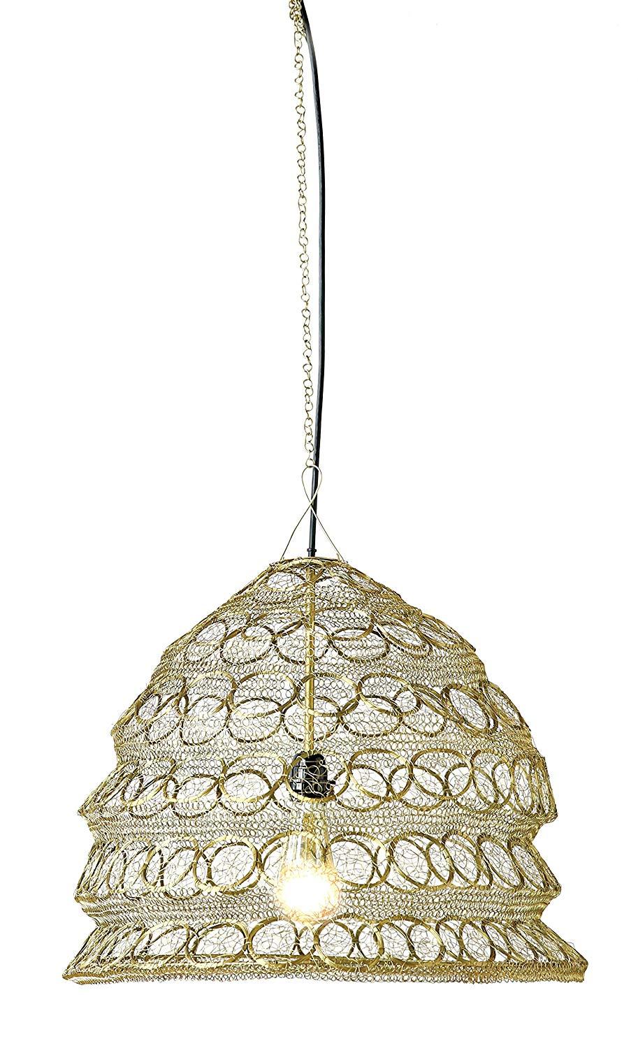 Wire Woven Chandelier 19" W #DA6608