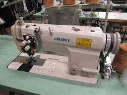 Juki Model LH-3168-LHQBG02166 dual stitch industrial sewing machine 110V, Single Phase, light and th