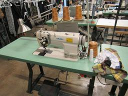 Juki Model LH-3168-LHQBG02166 dual stitch industrial sewing machine 110V, Single Phase, light and th