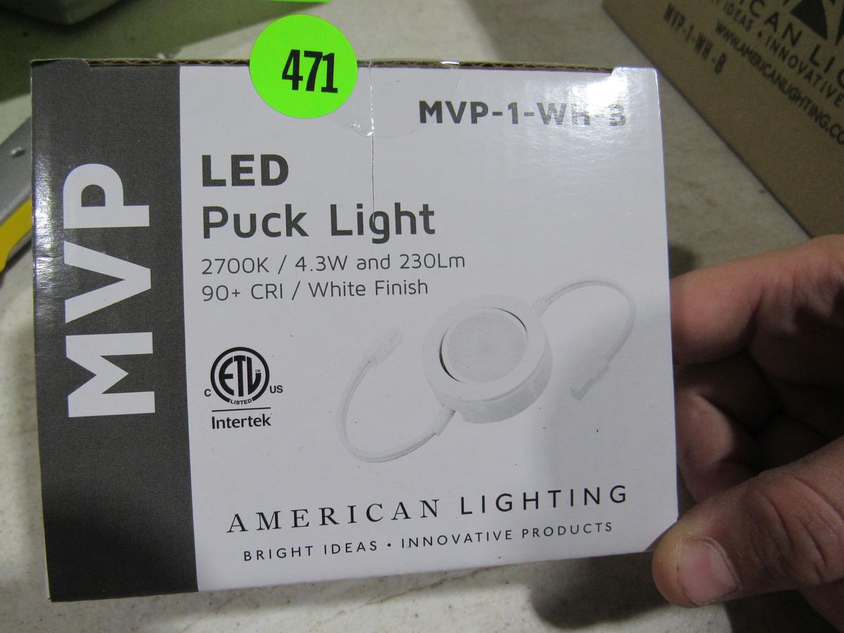 LED puck lights MVP-1-WH-8