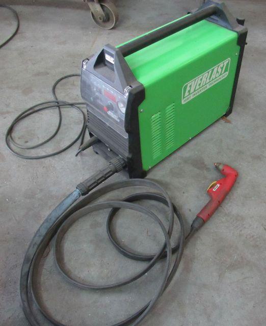 Everlast Power Plasma 80S plasma torch with extra fuses, electodes, 15' whip