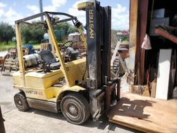 Hyster 45 lpg forklift  3 stage with side shuttle