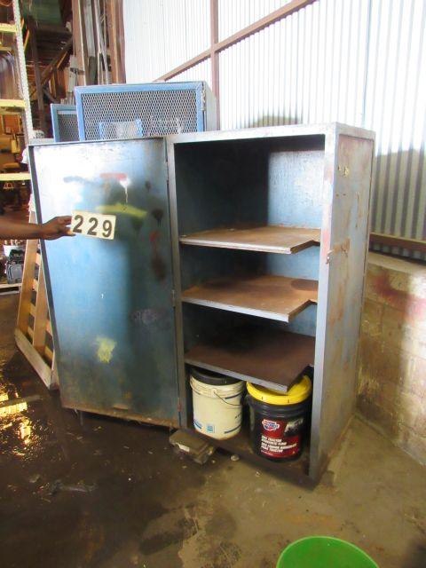 heavy duty steel storage cabinet 30" w x 24"d x59" h