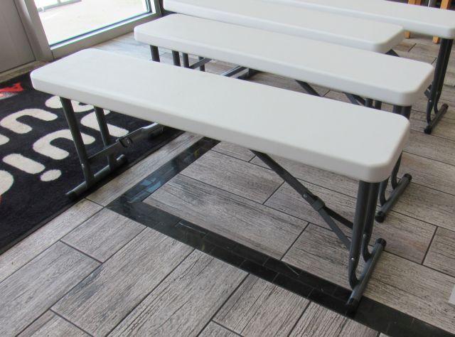 folding benches  37" L