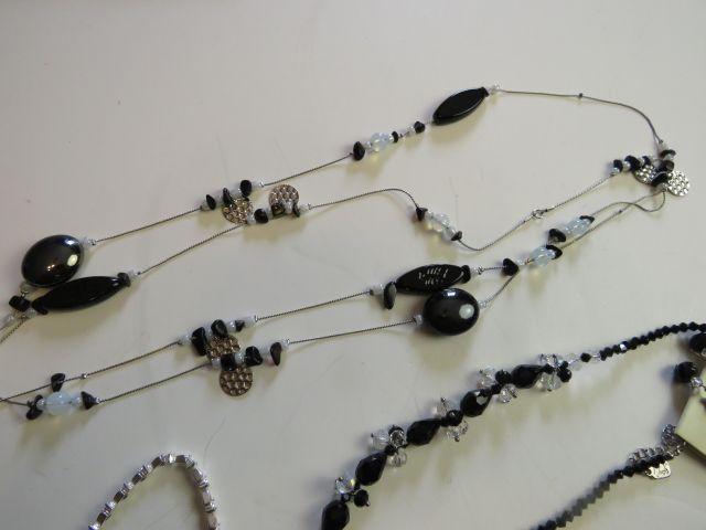 group of 7 mixed bracelets and necklaces