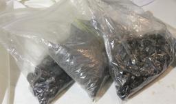 lot of 4 Bags of Real Hard Coal Broken Up Small for Model Trains