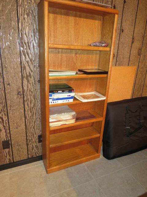 Simulated Oak Book Case 30 W x 72 H  x 10 D