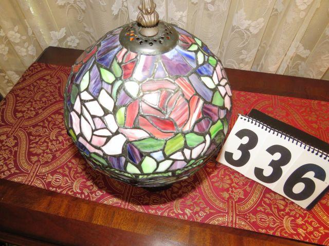 tiffany style lamp 13" high