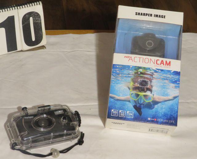 Sharper Image Action Camera and underwater camera
