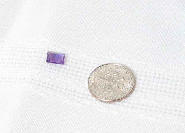 amethyst baguette cut 6.1mm x 7.3mm .9ct