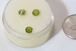 peridot brilliant cut 4mm stones