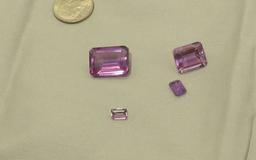Amethyst Emerald cut Faceted Assorted sizes