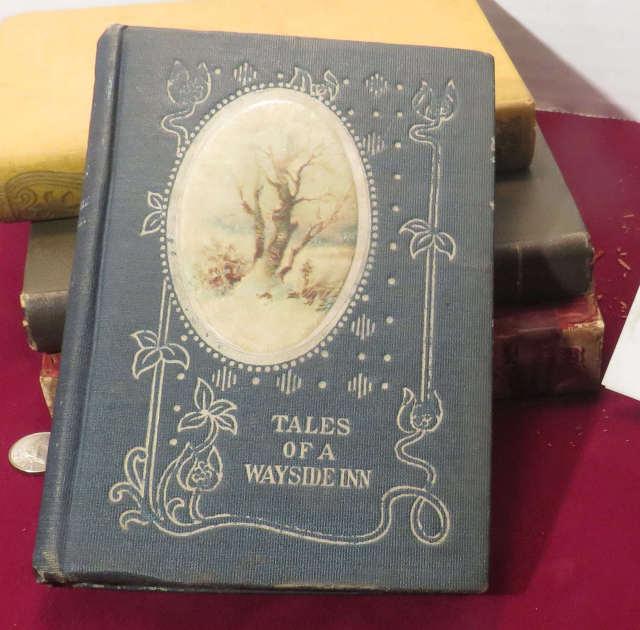 antique book "Tales of a Wayside Inn by Henry Wadsworth Longfellow published by Hurst and Company gi